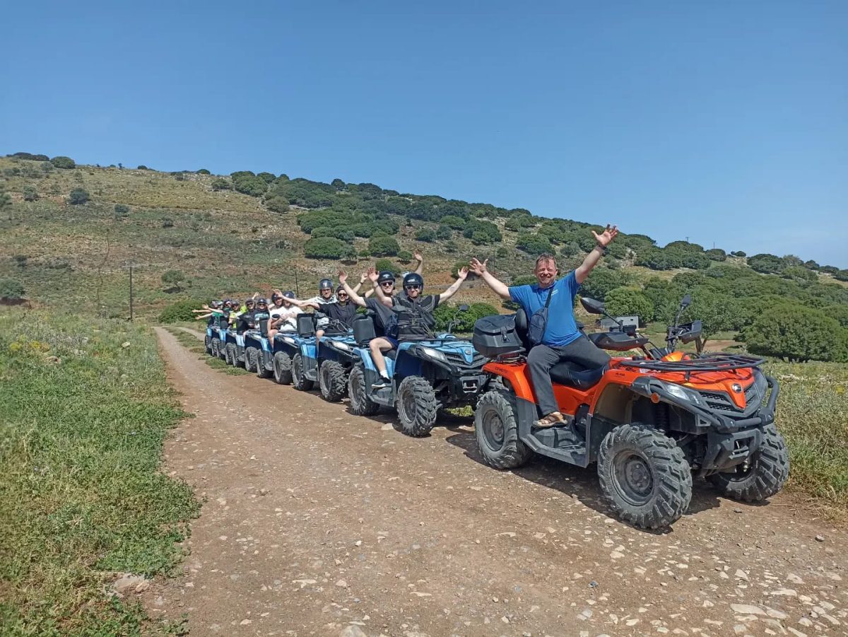 ATV quad bikes during a Quad Safari in Crete