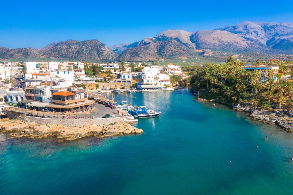 Sissi fishing village and picturesque harbour on the north coast of Crete