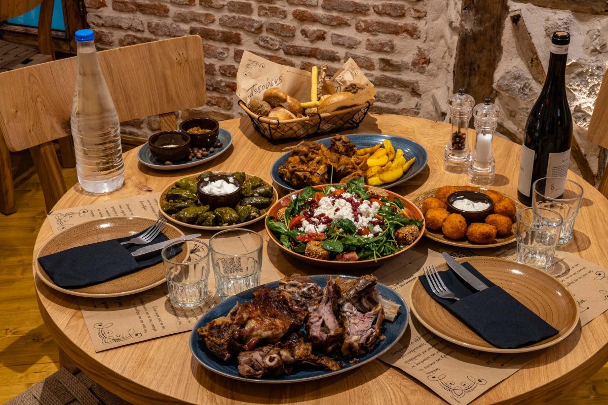 Greek taverna food